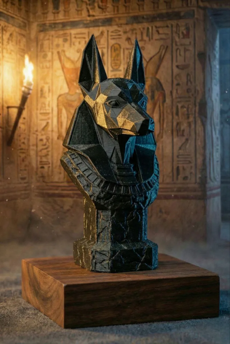 Low-Poly Anubis Bust