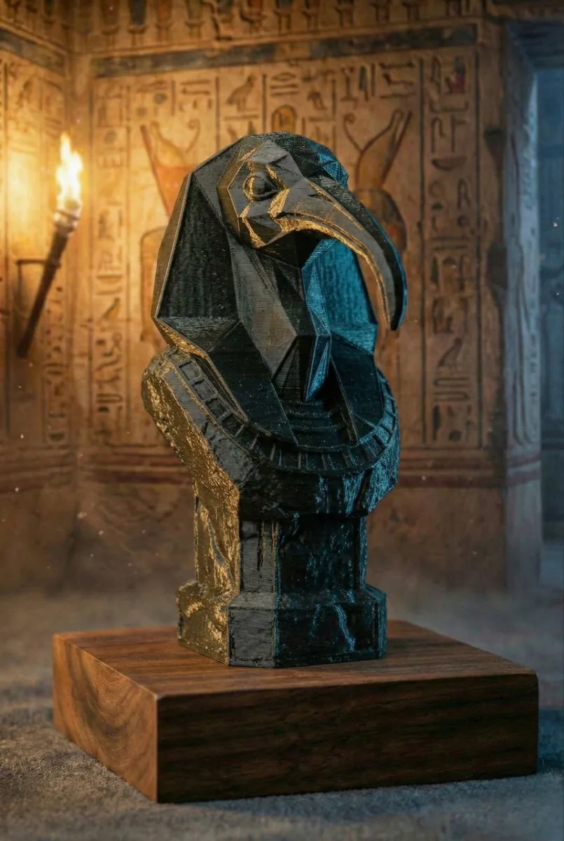 Thoth Low Poly Bust