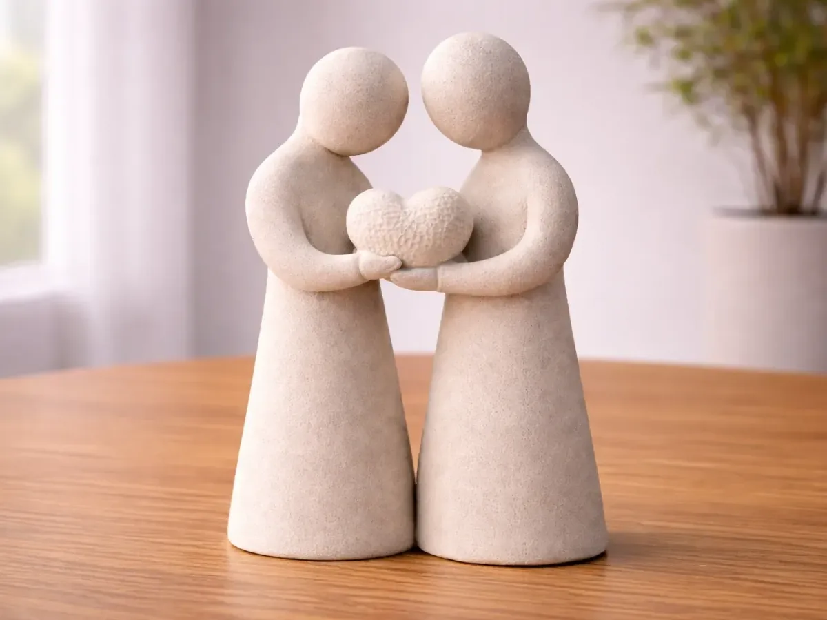 First Born Happy Couple Statue