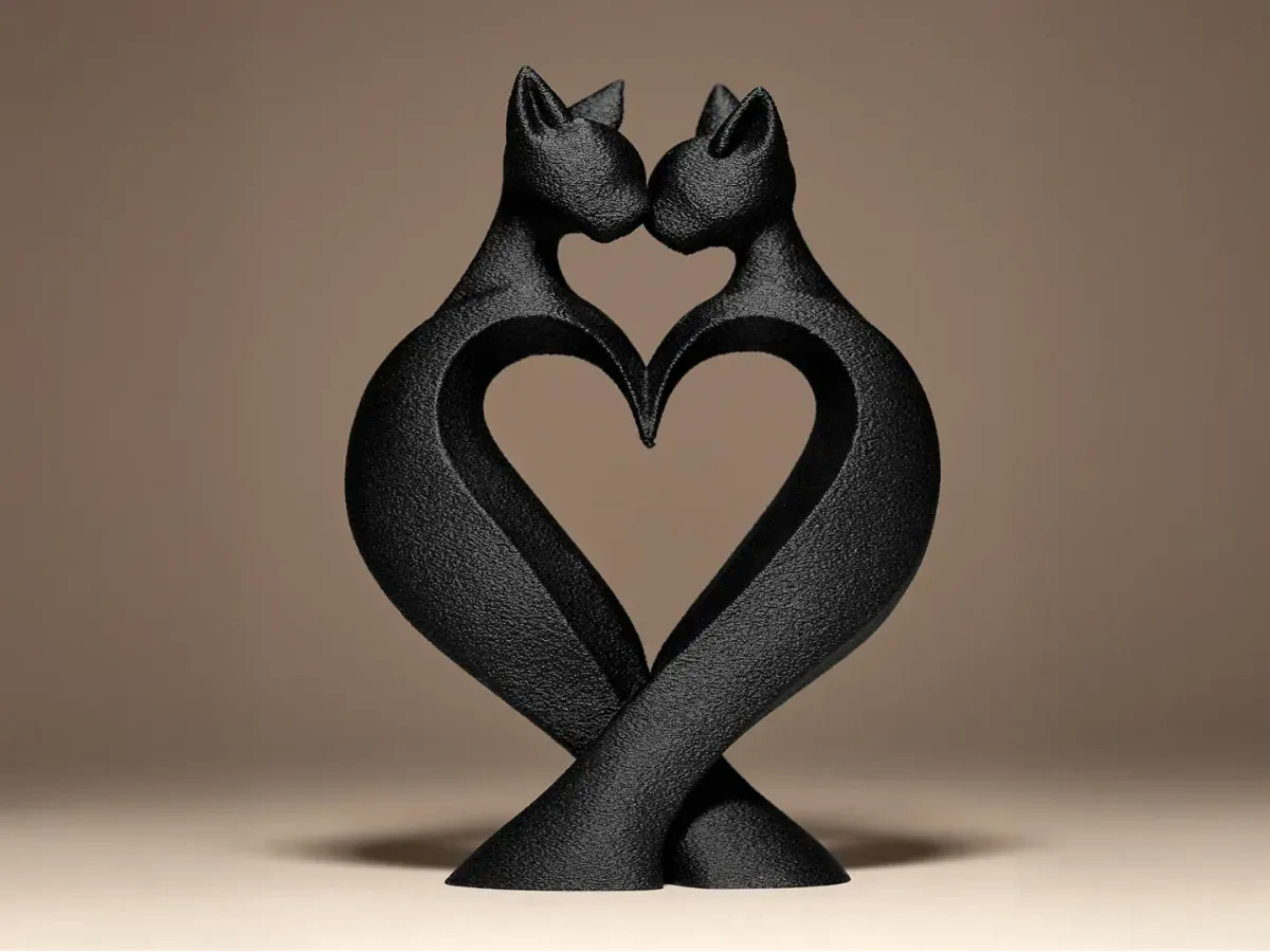 Cat Love Sculpture