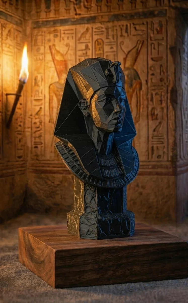 Low Poly Cleopatra Bust