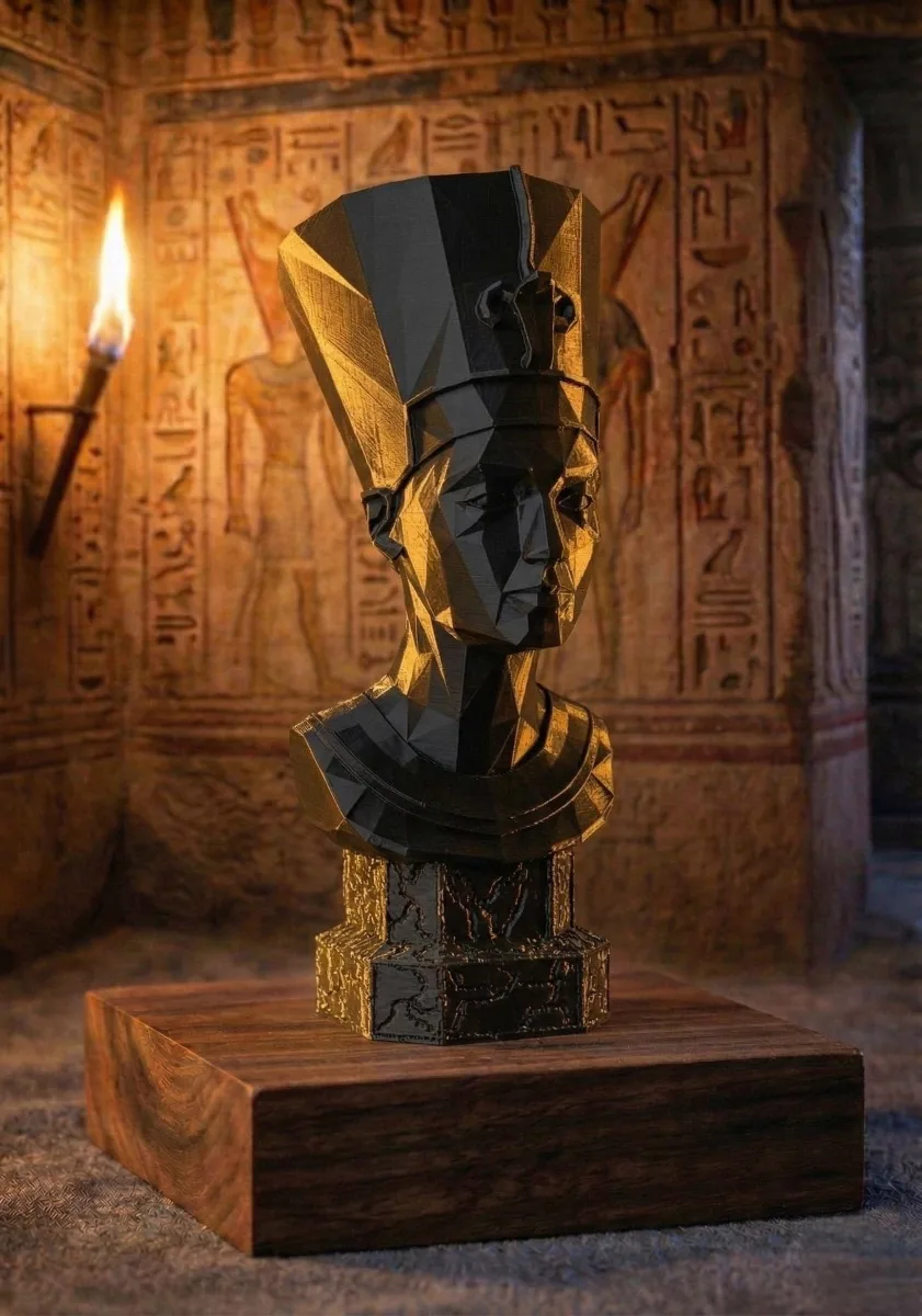 Low Poly Nefertiti Bust
