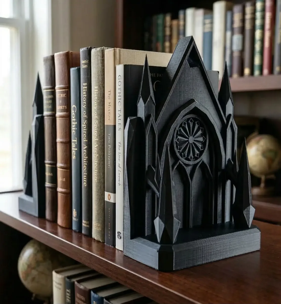 Low Poly Gothic Castle Bookend