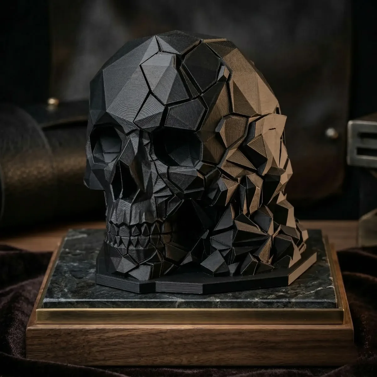 Fractured Skull Sculpture
