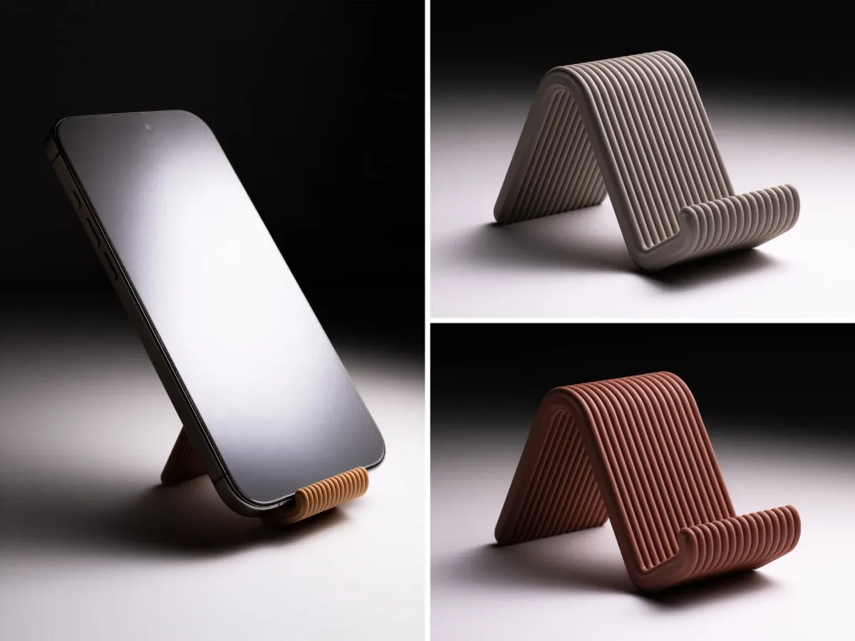 Compact 3D Printed Phone Stand